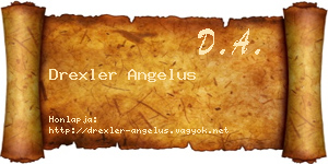 Drexler Angelus névjegykártya